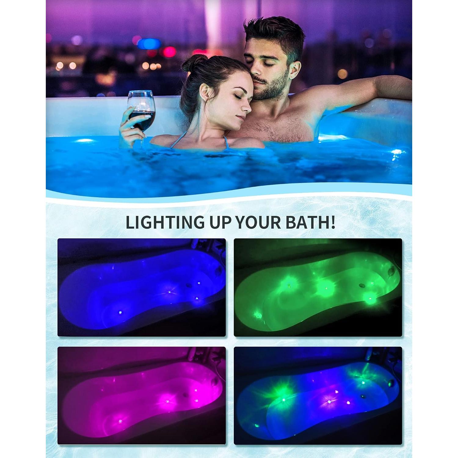 Set de 6 Bombas de Baño Iluminadas SHARLOVY 120g Aromas Naturales