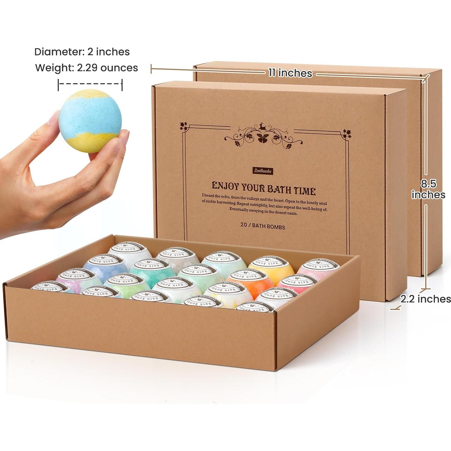 Juego de 40 Bombas de Baño ZenBombs - Hidratación Natural