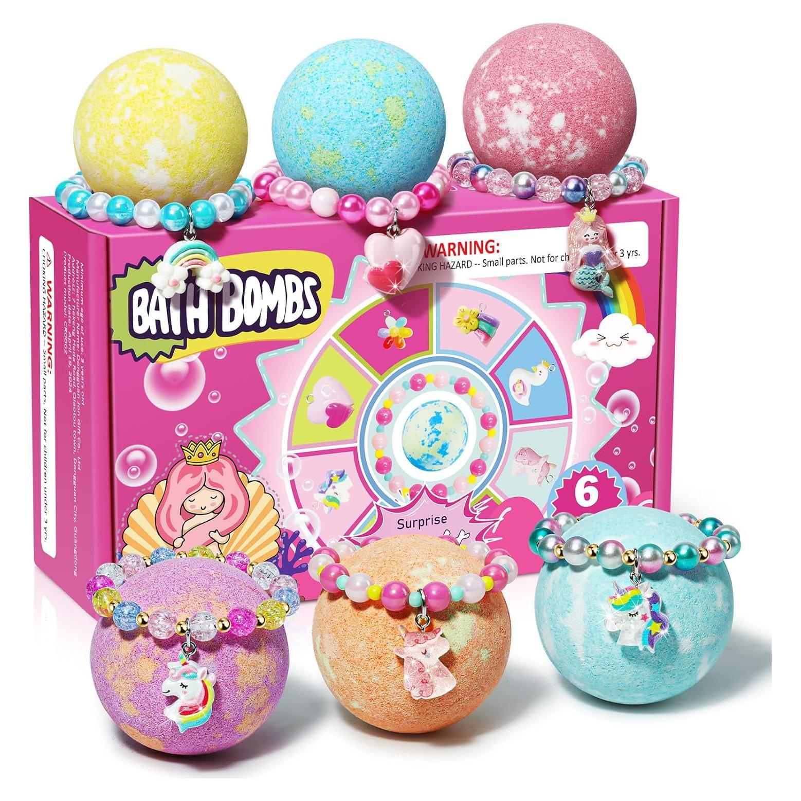 Bolas de Baño Unicornio Sanyi - 6 Unidades con Pulsera