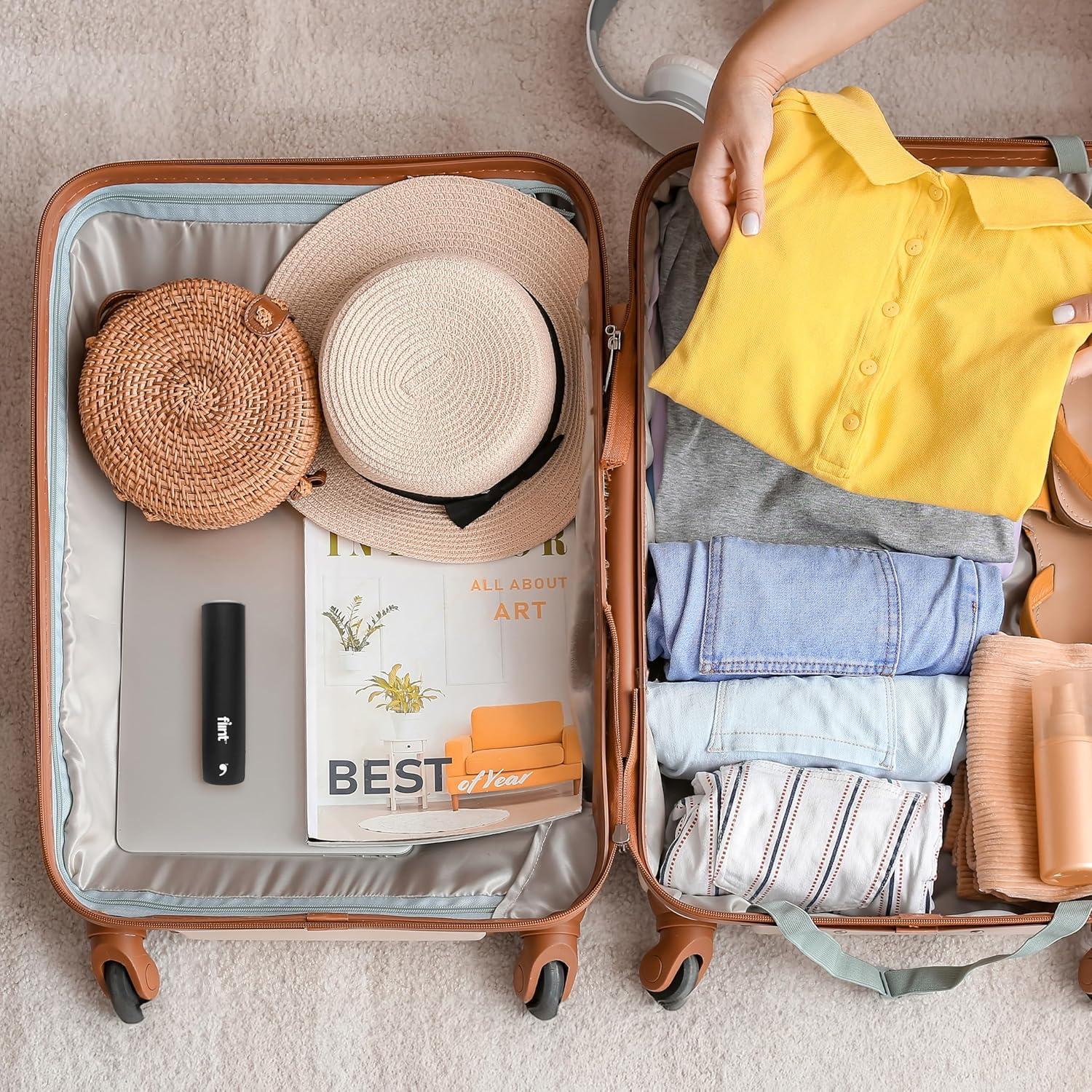 Rodillo Quitapelusas Mini Flint Negro 90 Hojas Extra Pegajosas