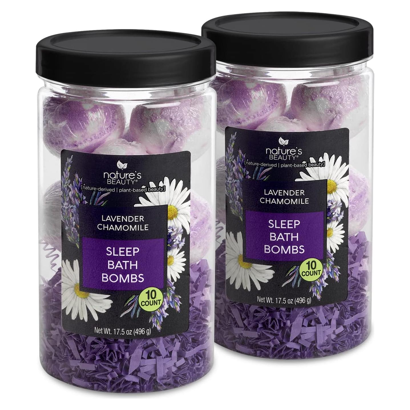 Conjunto de Bombas de Baño Garcoa 10 Piezas Lavanda y Manzanilla