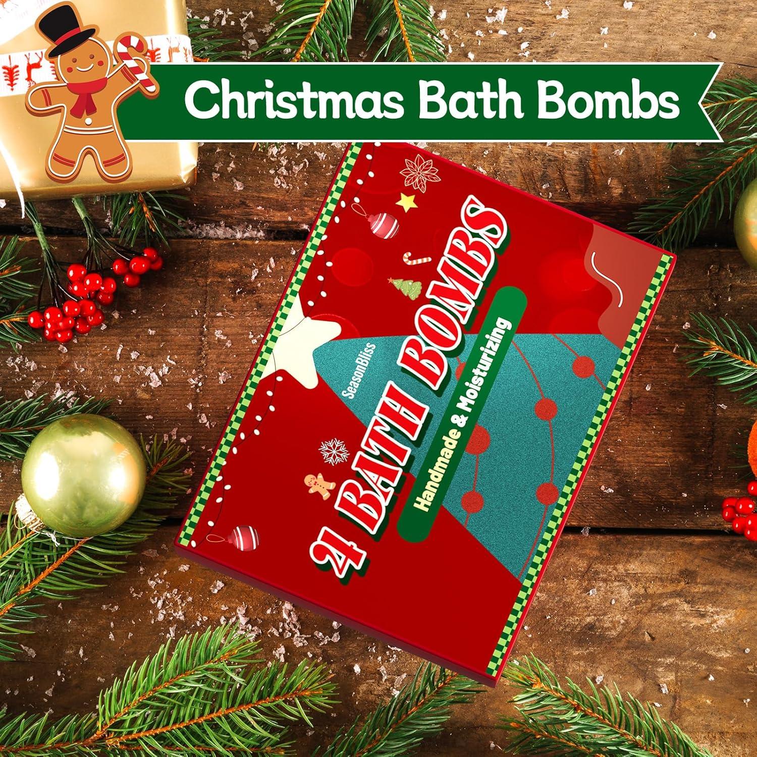 Juego de 4 Bombas de Baño SeasonBliss - Navidad y Jengibre
