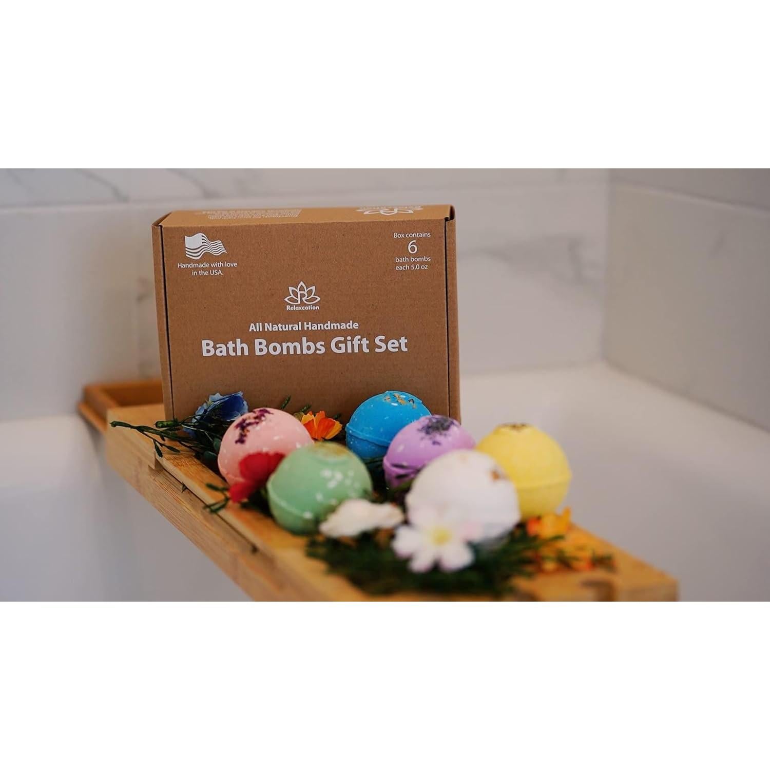 Juego de Bombas de Baño Orgánicas Relaxcation - 6 Aromas Naturales