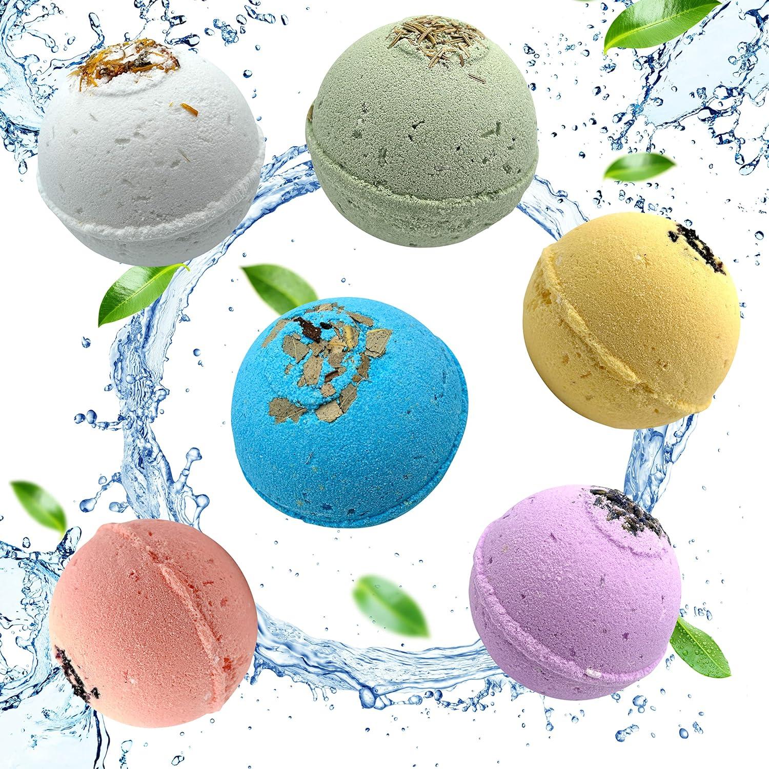 Juego de Bombas de Baño Orgánicas Relaxcation - 6 Aromas Naturales