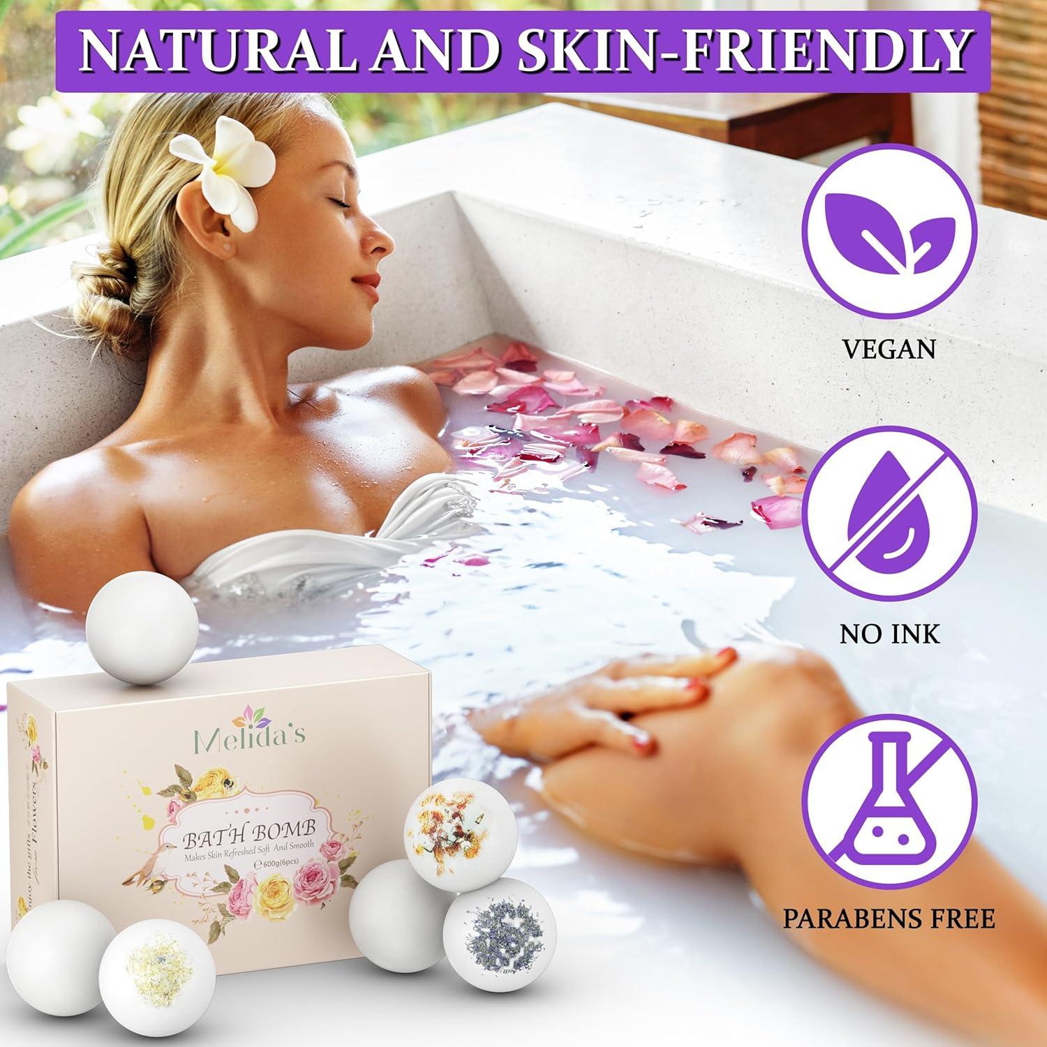 Pack de 6 Bombas de Baño Veganas Melida's - 100g cada una
