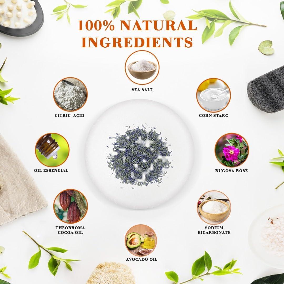 Pack de 6 Bombas de Baño Veganas Melida's - 100g cada una