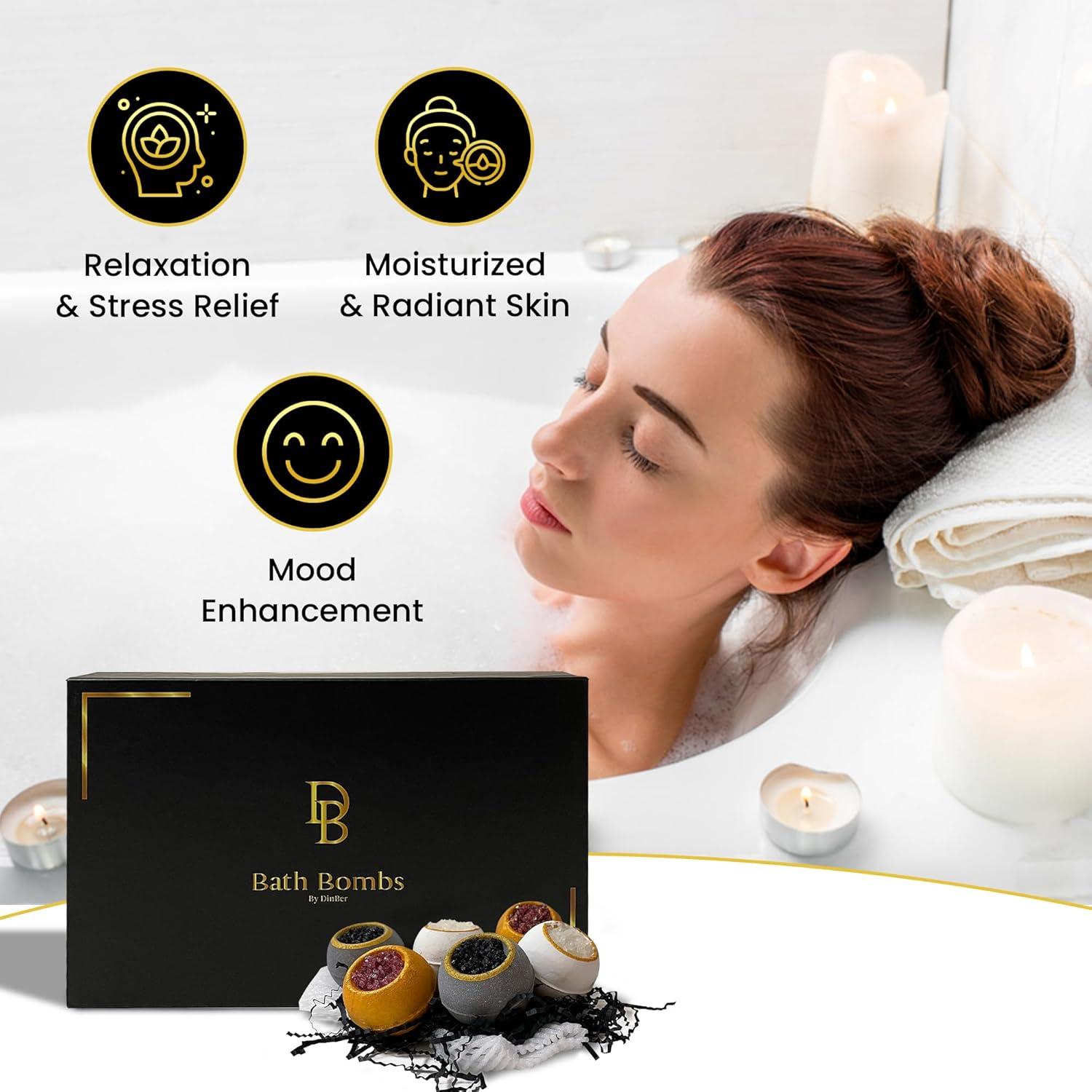 Set de Bombas de Baño de Lujo DinBer - 6 Piezas Orgánicas