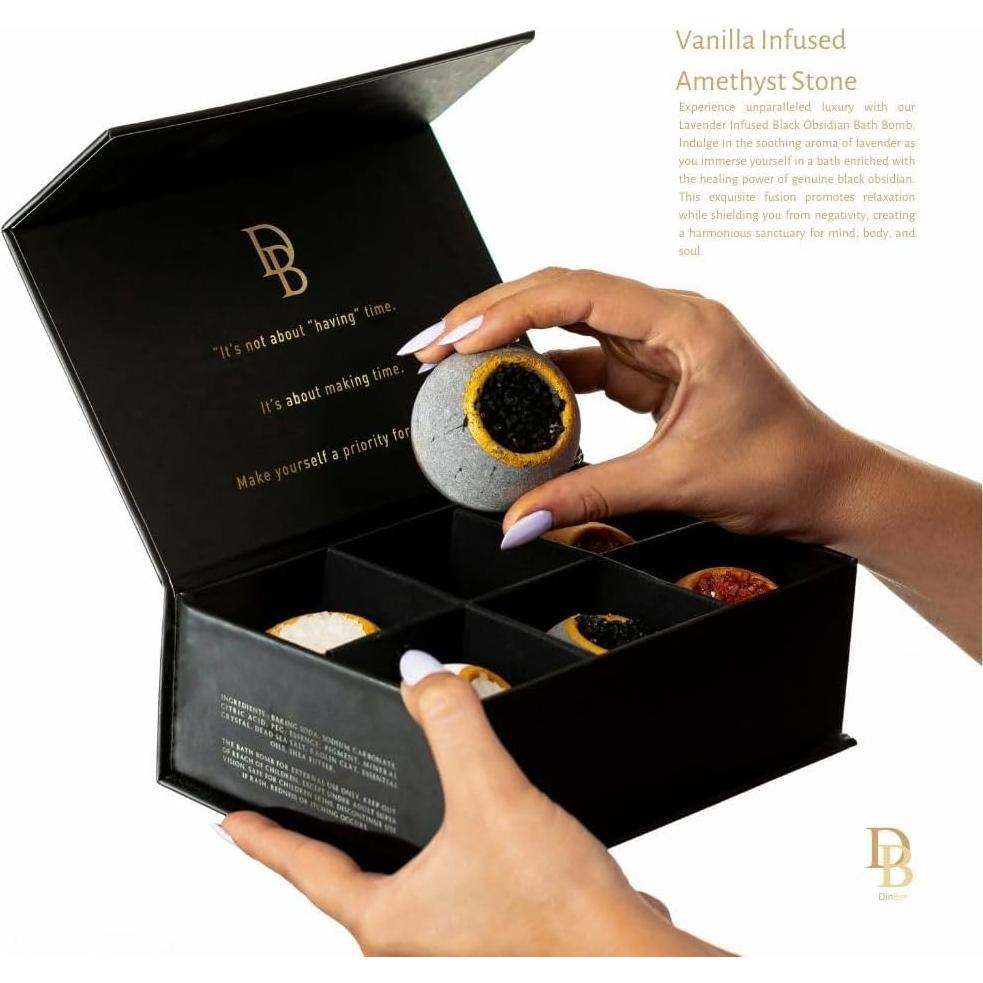 Set de Bombas de Baño de Lujo DinBer - 6 Piezas Orgánicas