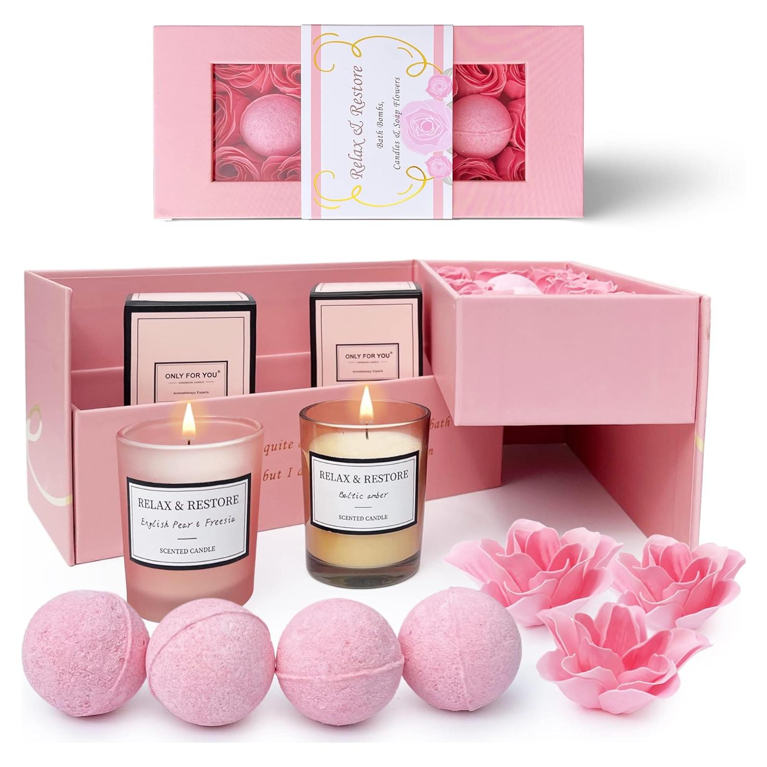 Juego de Velas Aromáticas y Bombas de Baño Empire - 20 Piezas