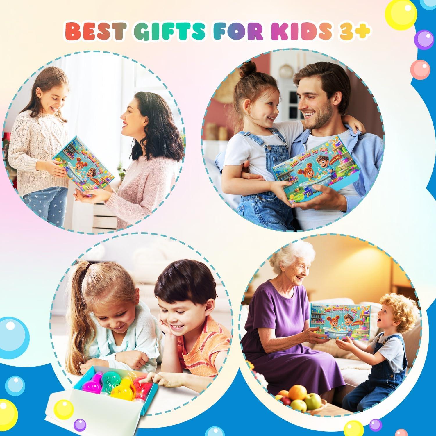 Bombas de Baño para Niños NEWFEIFAN - 4 Piezas Coloridas