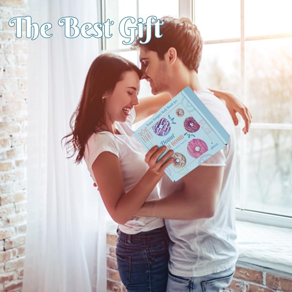 Set de 4 Bombas de Baño KAV Orgánicas en Forma de Donut