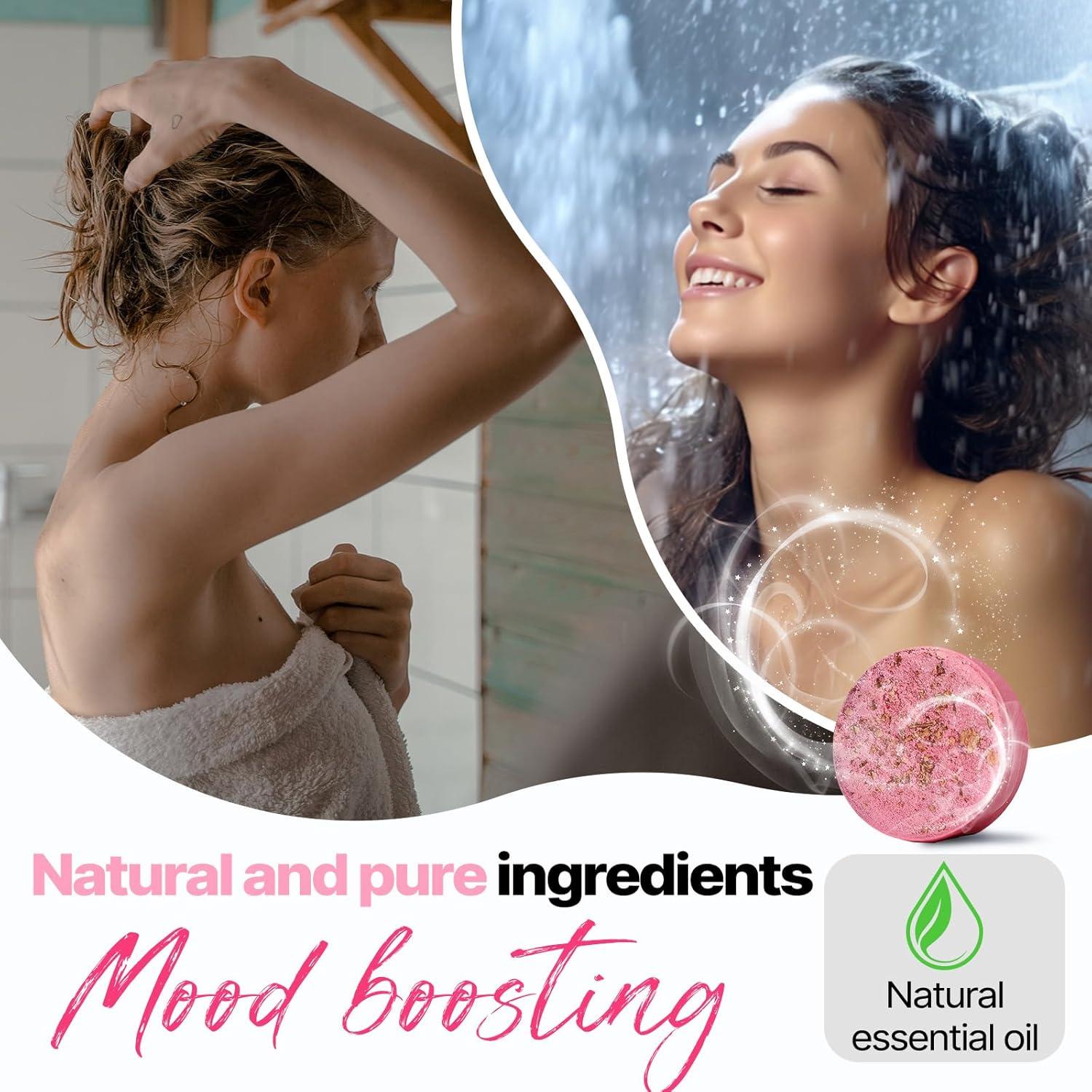 Bombas de Ducha Aromaterapia SWCANDY 8 Pack Aceites Esenciales