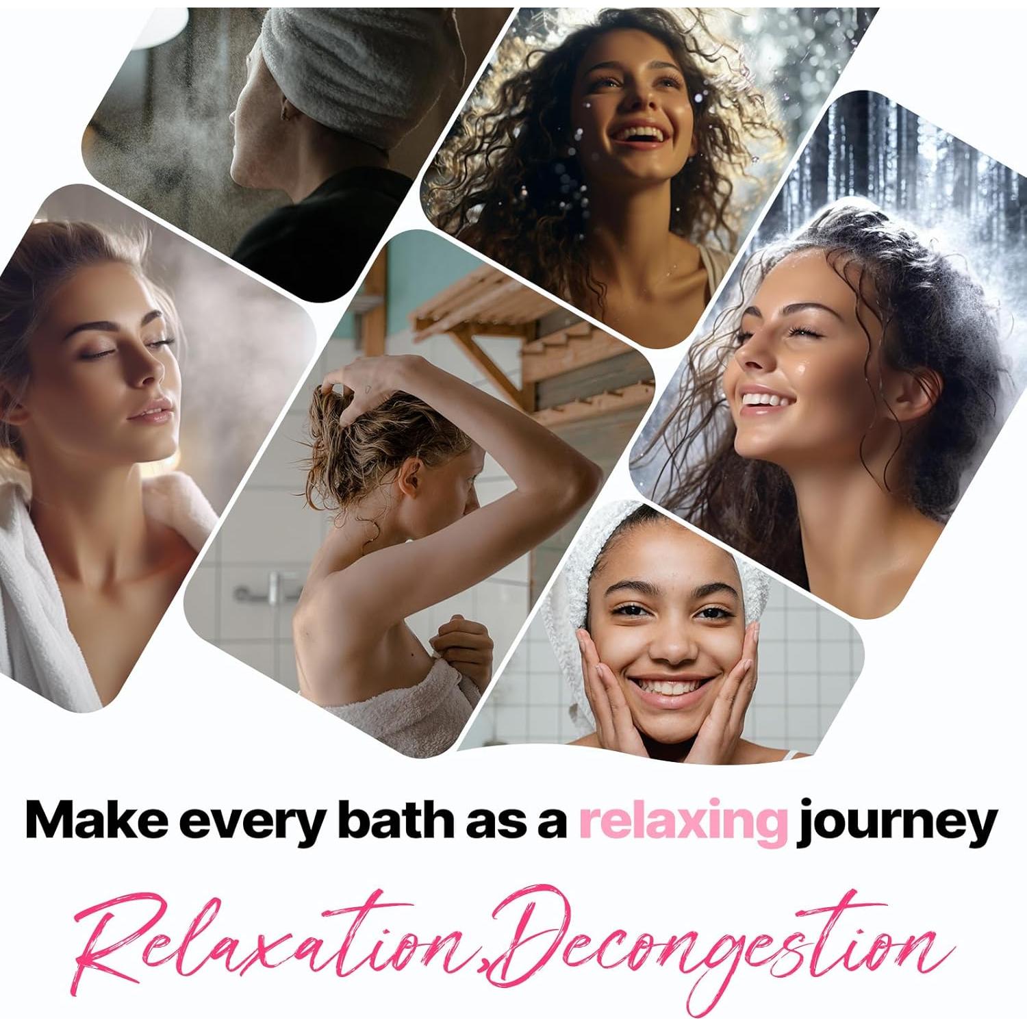 Bombas de Ducha Aromaterapia SWCANDY 8 Pack Aceites Esenciales