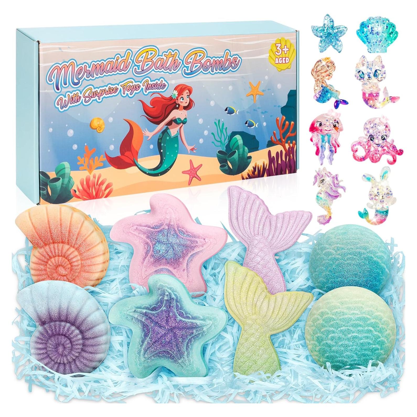 Kit de Bombas de Baño Sorpresa Toidgy - 8 Piezas Sirena