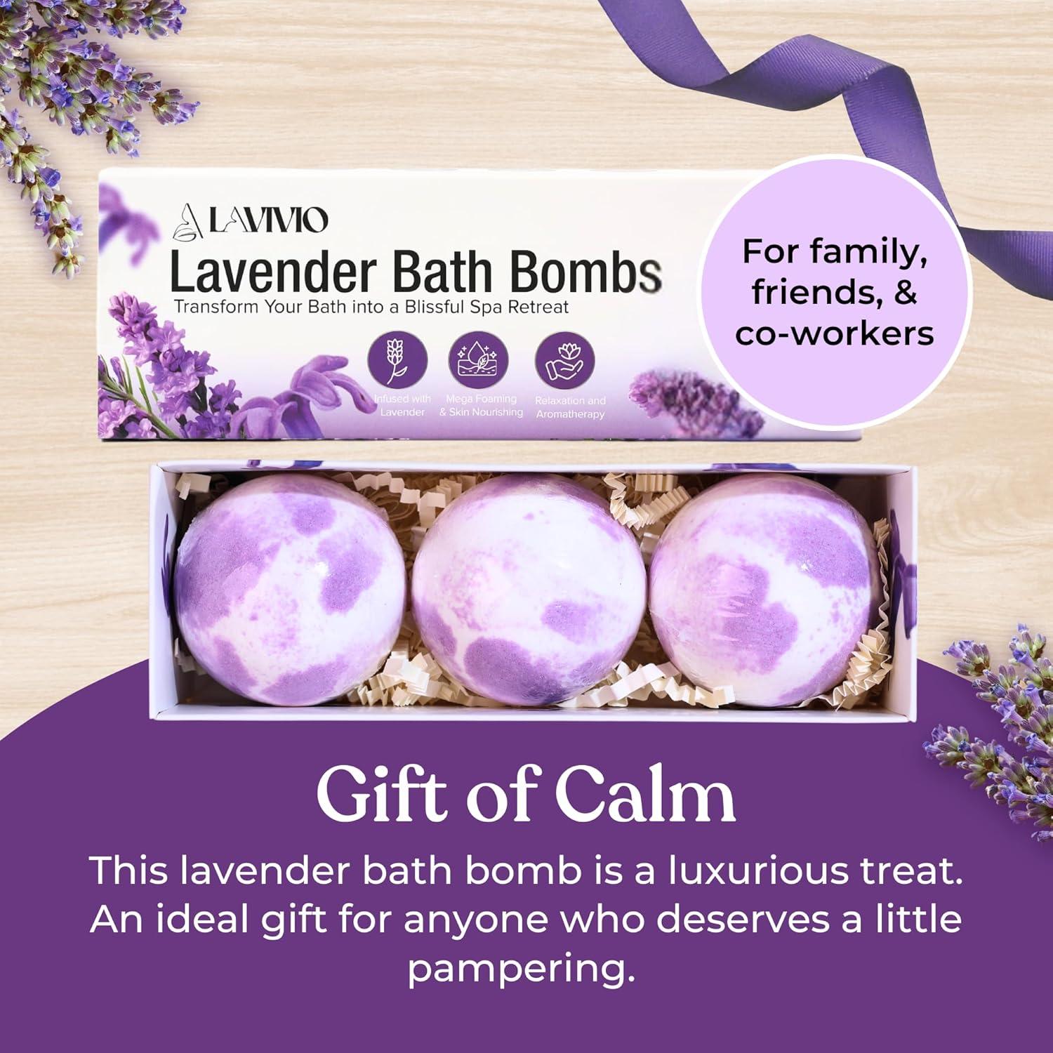 Bolas de Baño Lavanda Lavivio - Hidratantes 3 x 100g