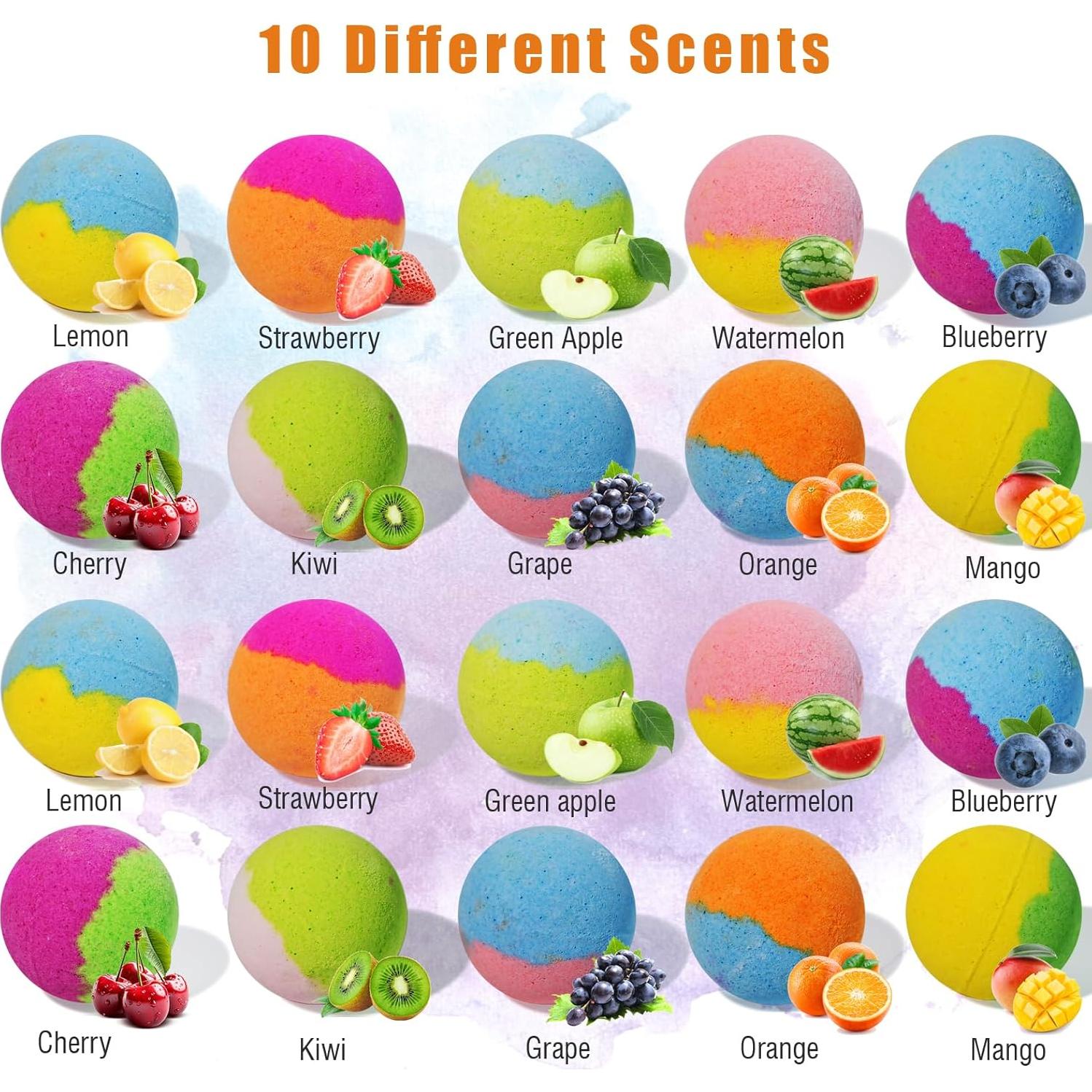 Set de 20 Bombas de Baño Santrela con Juguetes Sorpresa