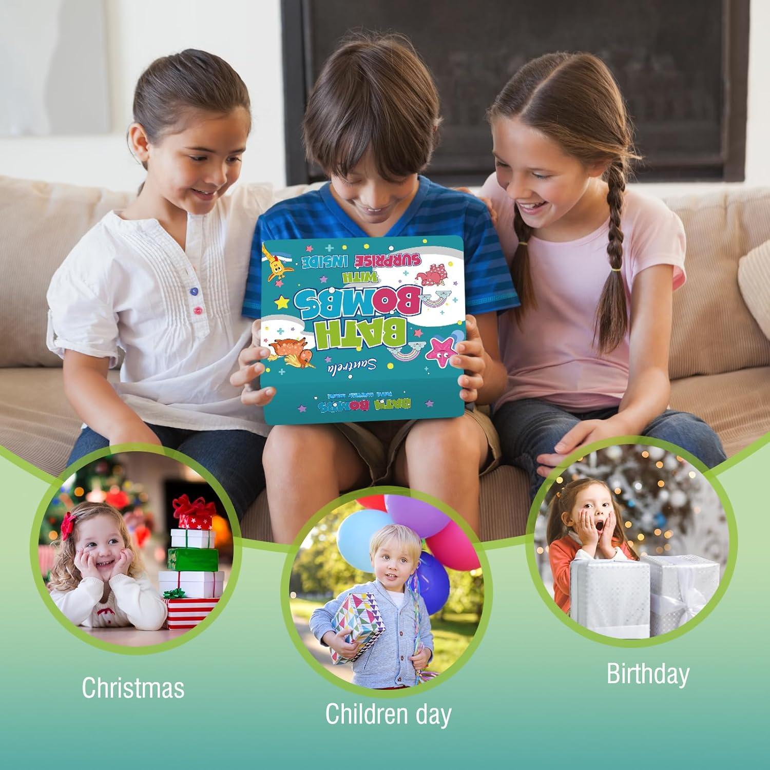 Set de 20 Bombas de Baño Santrela con Juguetes Sorpresa