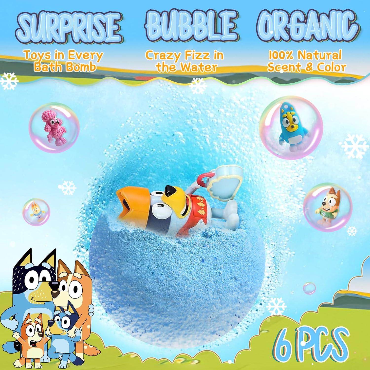 Bombas de Baño Orgánicas POPBATH con Sorpresa - Set 6 Pcs