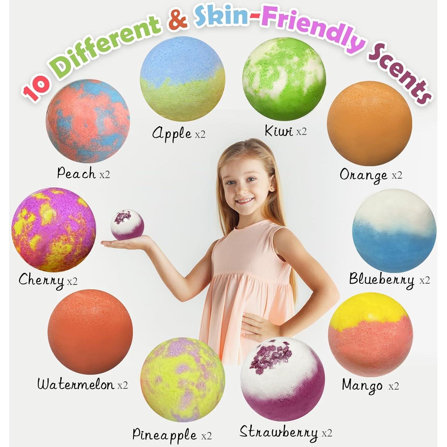 Set de 20 Bombas de Baño con Juguetes de Cachorro Excalla