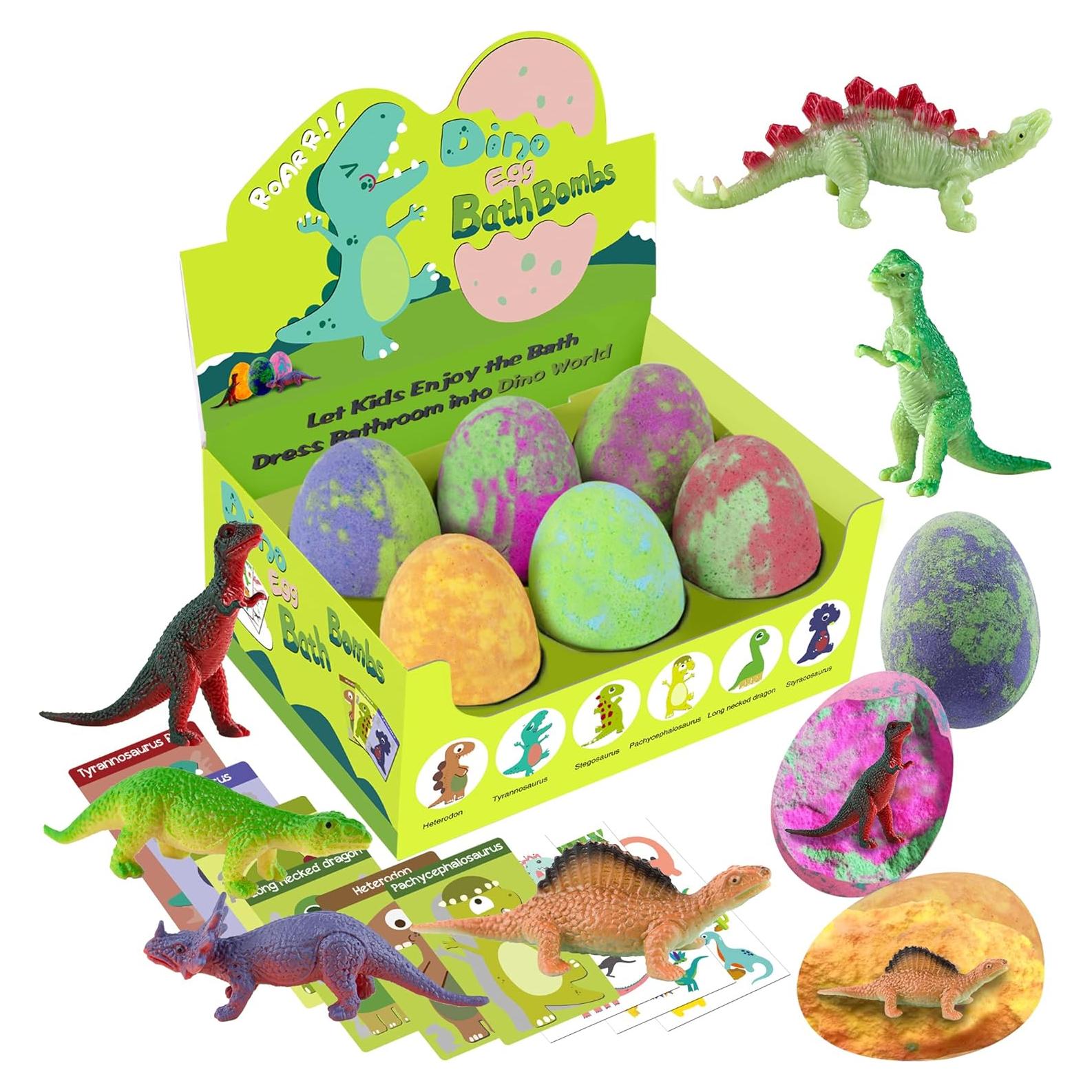 Bombas de Baño Dinosaurio STARYAR - Set de 6 Huevos Efervescentes