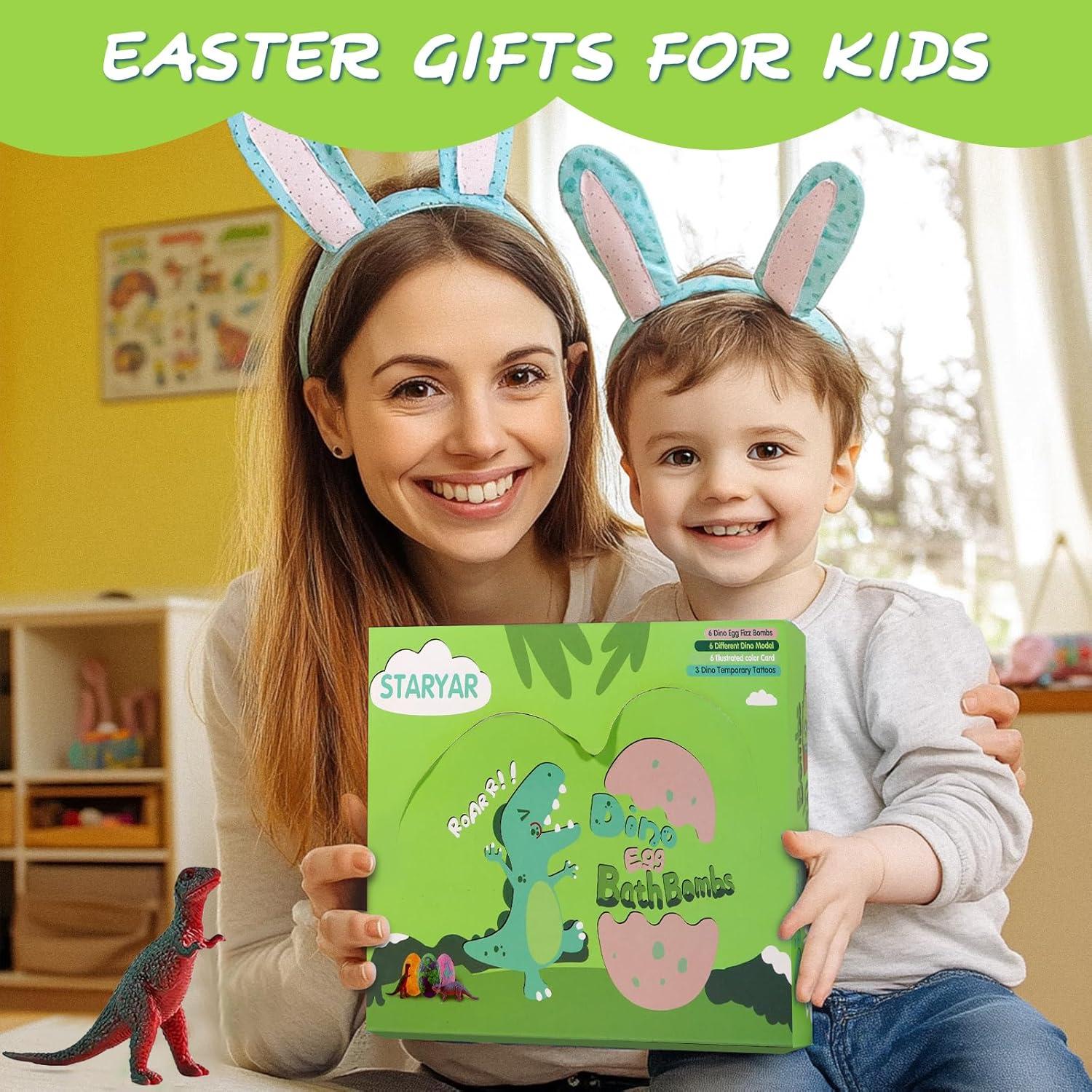 Bombas de Baño Dinosaurio STARYAR - Set de 6 Huevos Efervescentes
