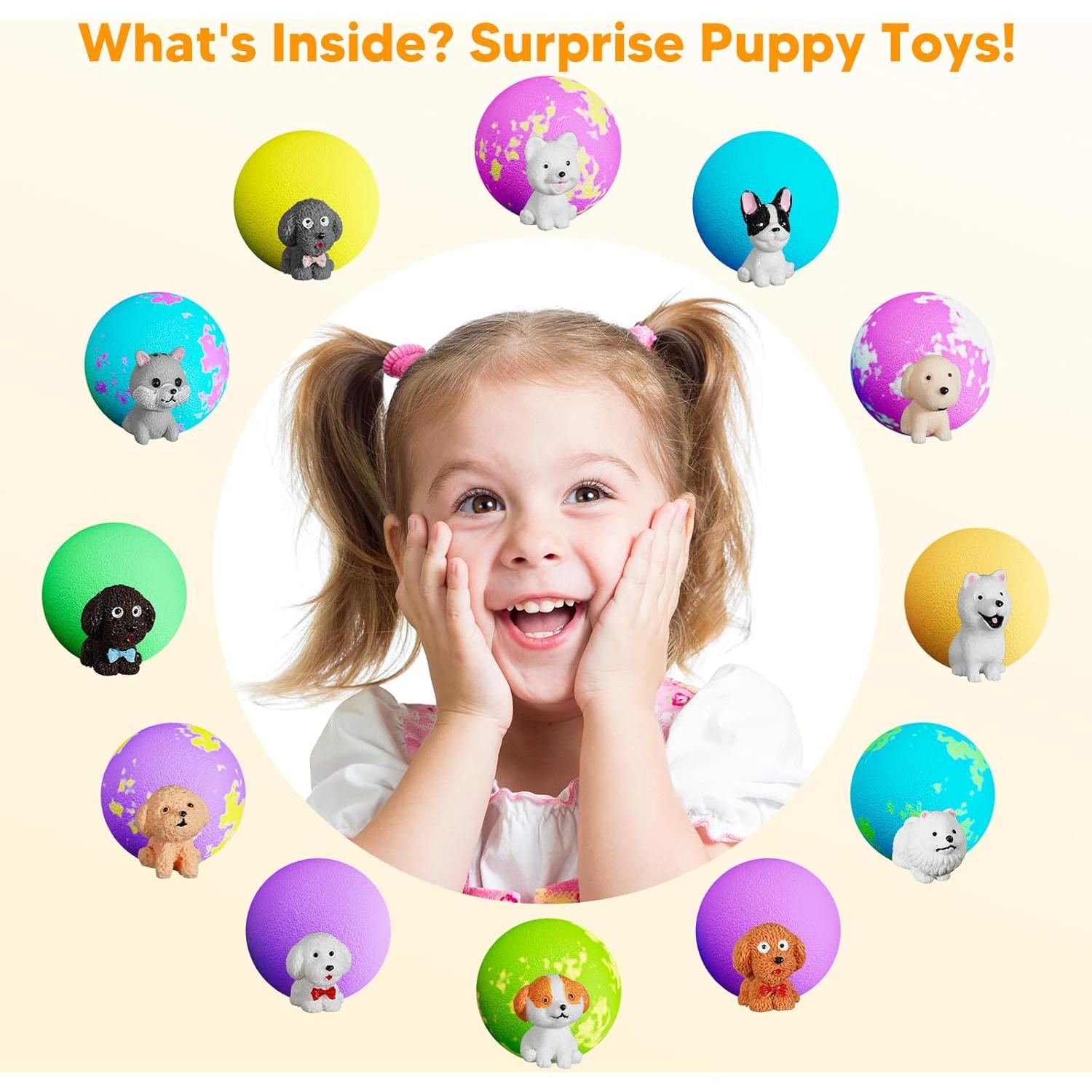 Set de 12 Bombas de Baño Pinyi con Juguetes Sorpresa