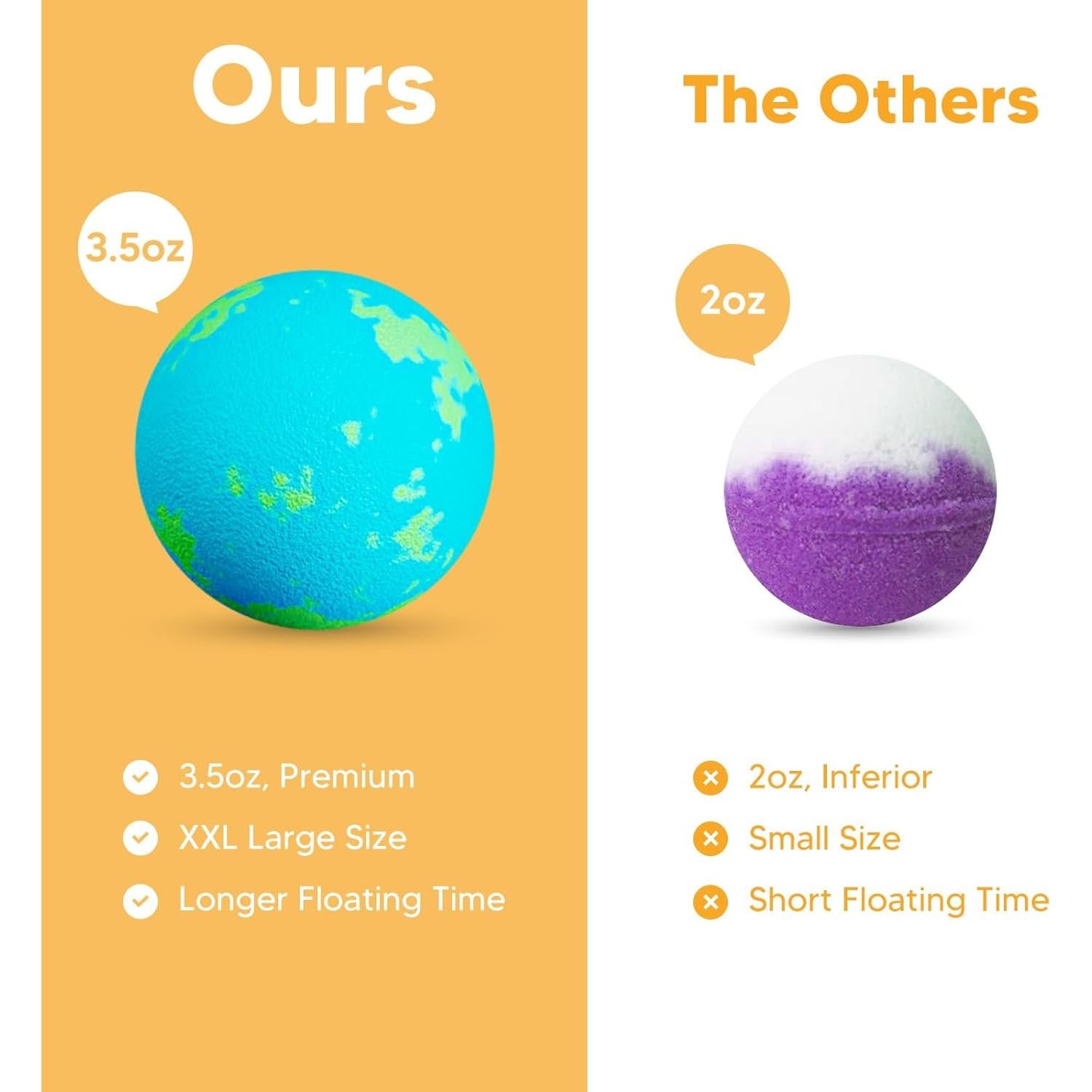 Set de 12 Bombas de Baño Pinyi con Juguetes Sorpresa