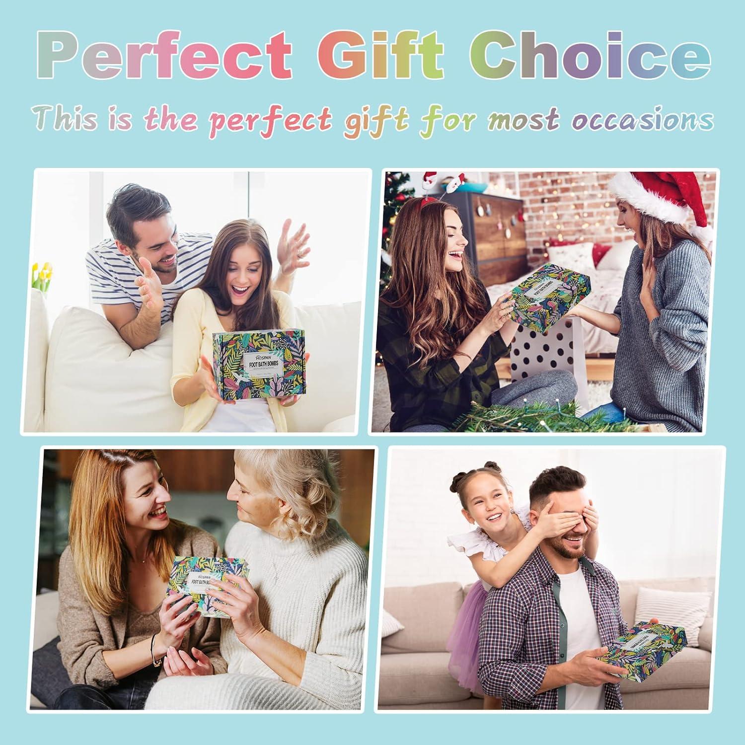 HOSPAN Juego de 12 Bombas de Baño para Pies Orgánicas