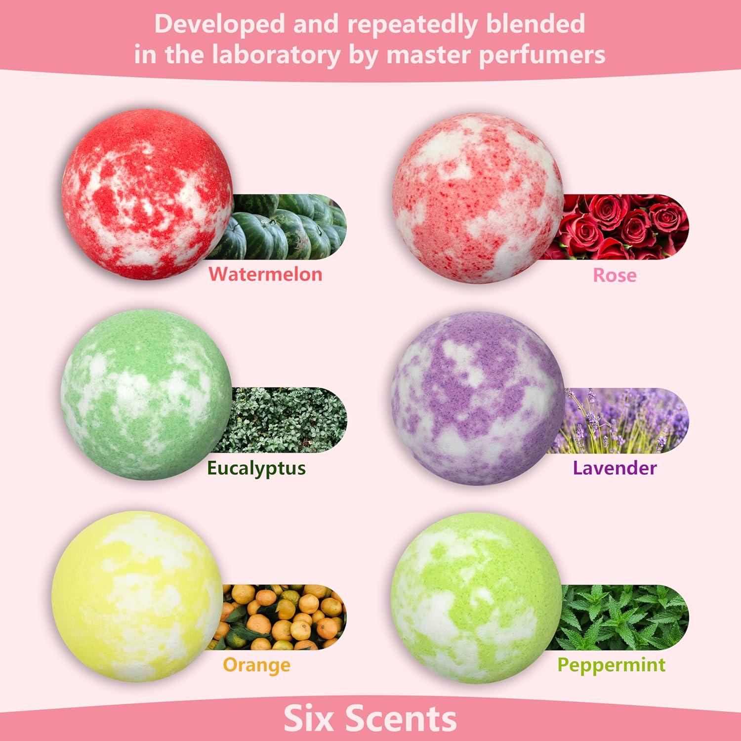 Juego de Bombas de Baño Elaunva 6 Fragancias 100g - Spa en Casa