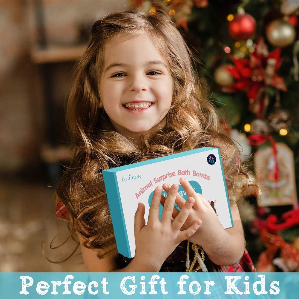 Bombas de Baño Aofmee para Niños - 6 Piezas con Juguete