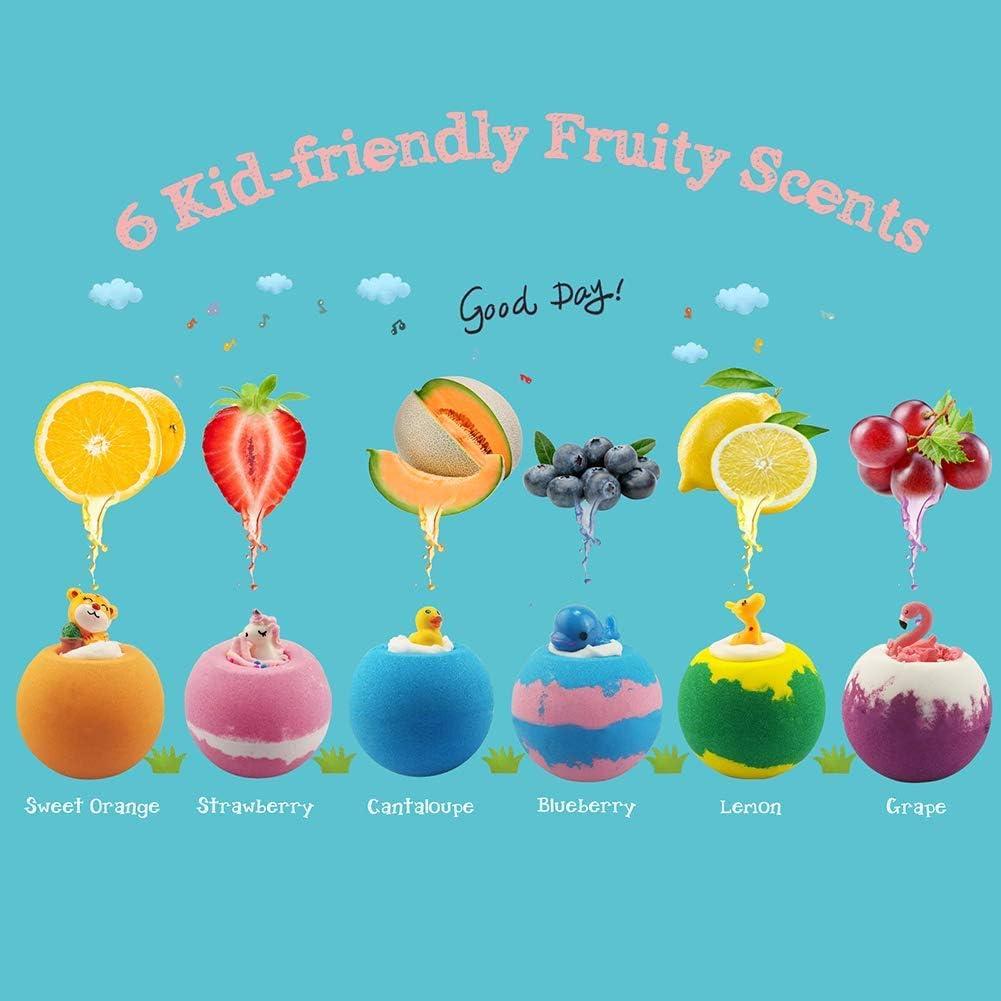 Bombas de Baño Aofmee para Niños - 6 Piezas con Juguete
