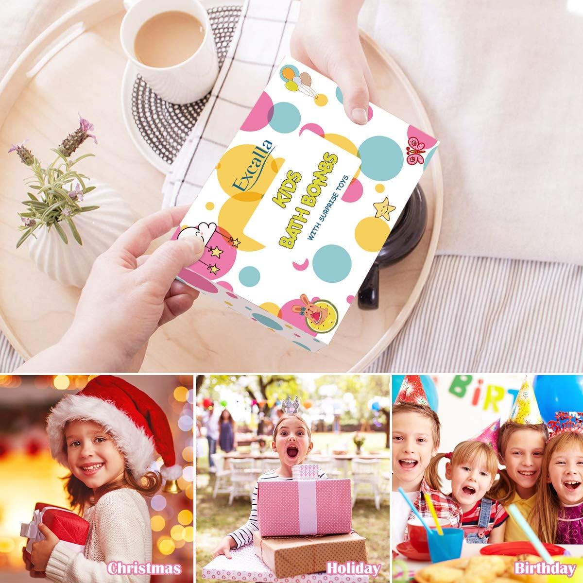 Set de 12 Bombas de Baño Hidratantes con Juguetes Sorpresa