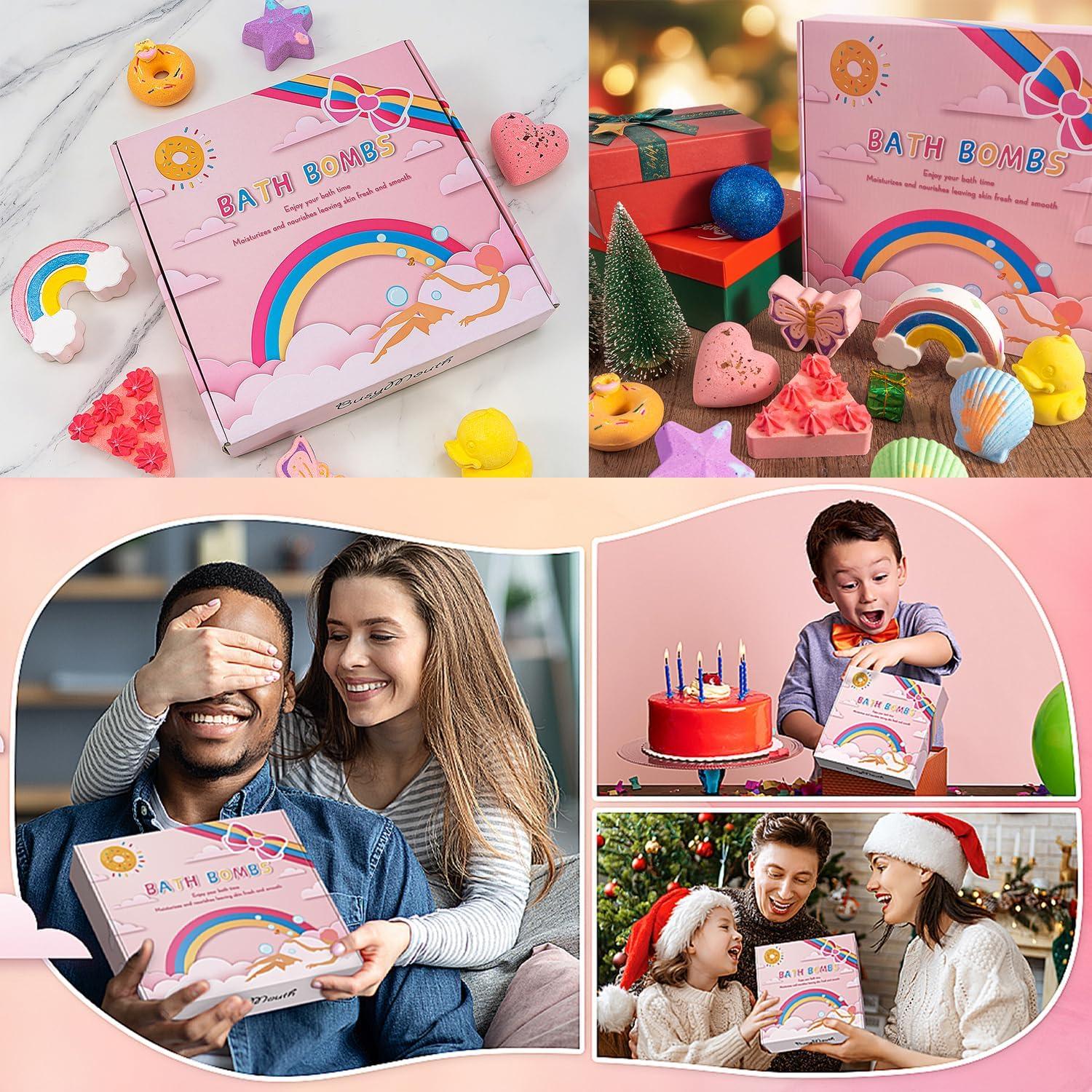 Juego de 9 Bombas de Baño BusyMouth con Juguetes Sorpresa