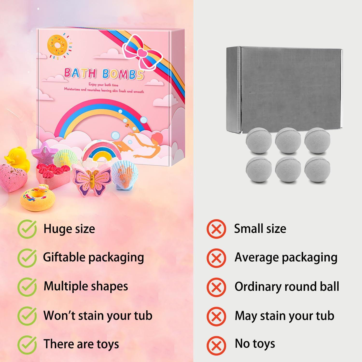 Juego de 9 Bombas de Baño BusyMouth con Juguetes Sorpresa