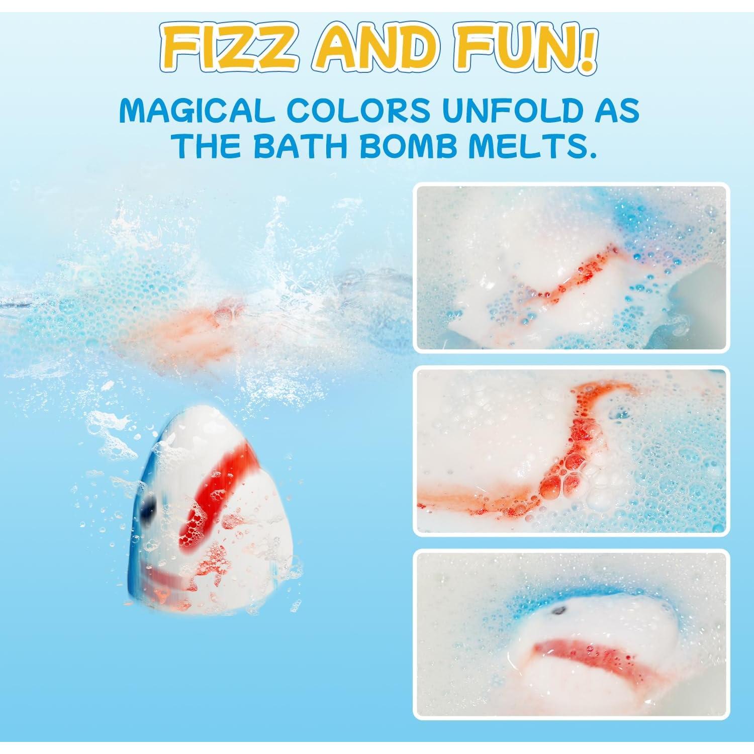 Bolas de Baño de Tiburón JOI MEW - 8 Bolas y 9 Juguetes