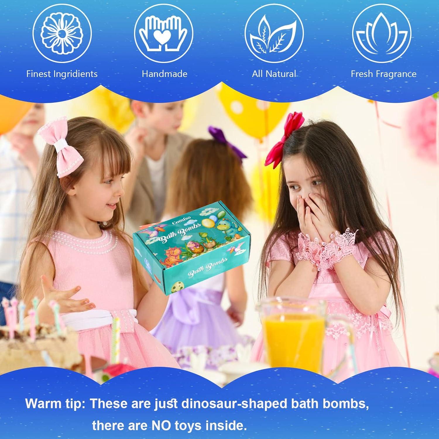 Set de 6 Bombas de Baño Dinosaurio Comfso - Aromas Naturales