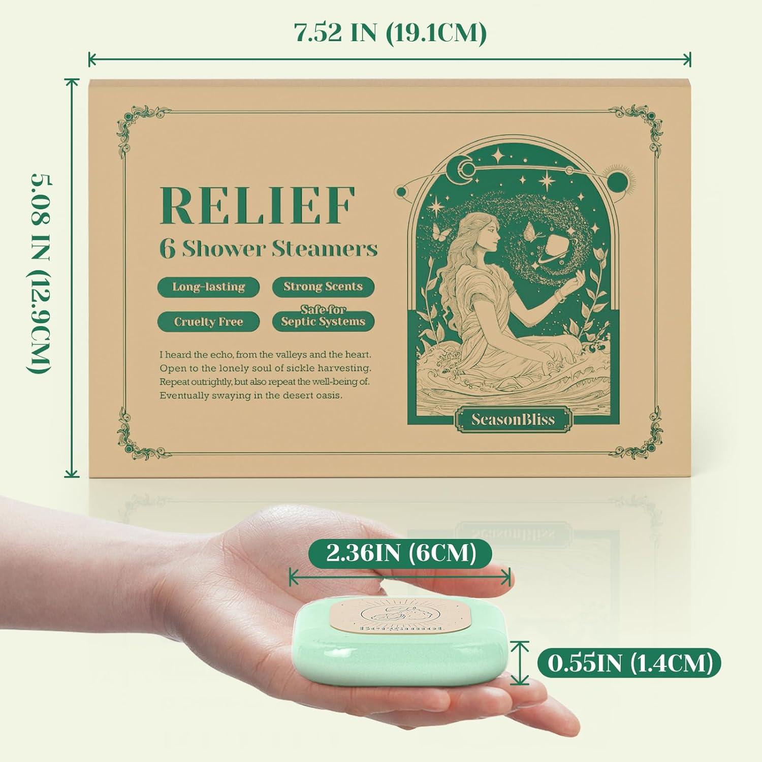 Set de 6 Tabletas de Vapor para Ducha SeasonBliss - Autocuidado