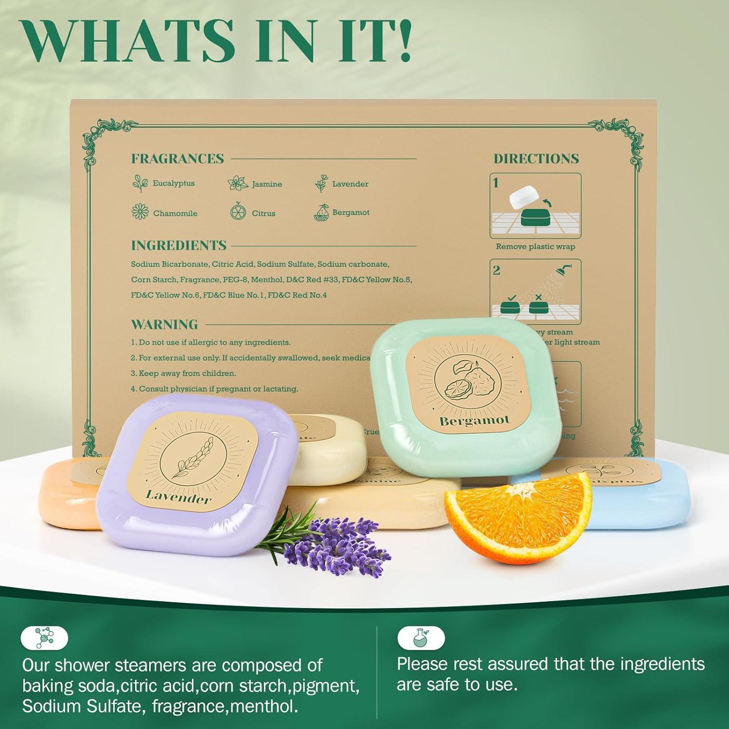 Set de 6 Tabletas de Vapor para Ducha SeasonBliss - Autocuidado