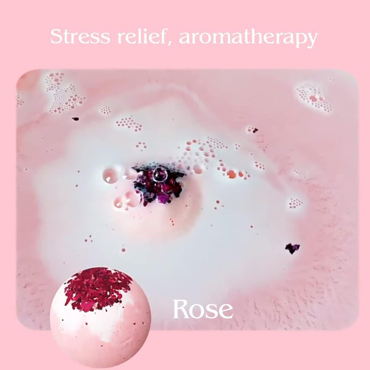 Set de 4 Bombas de Baño KASTU con Flores Secas y Aceites Esenciales