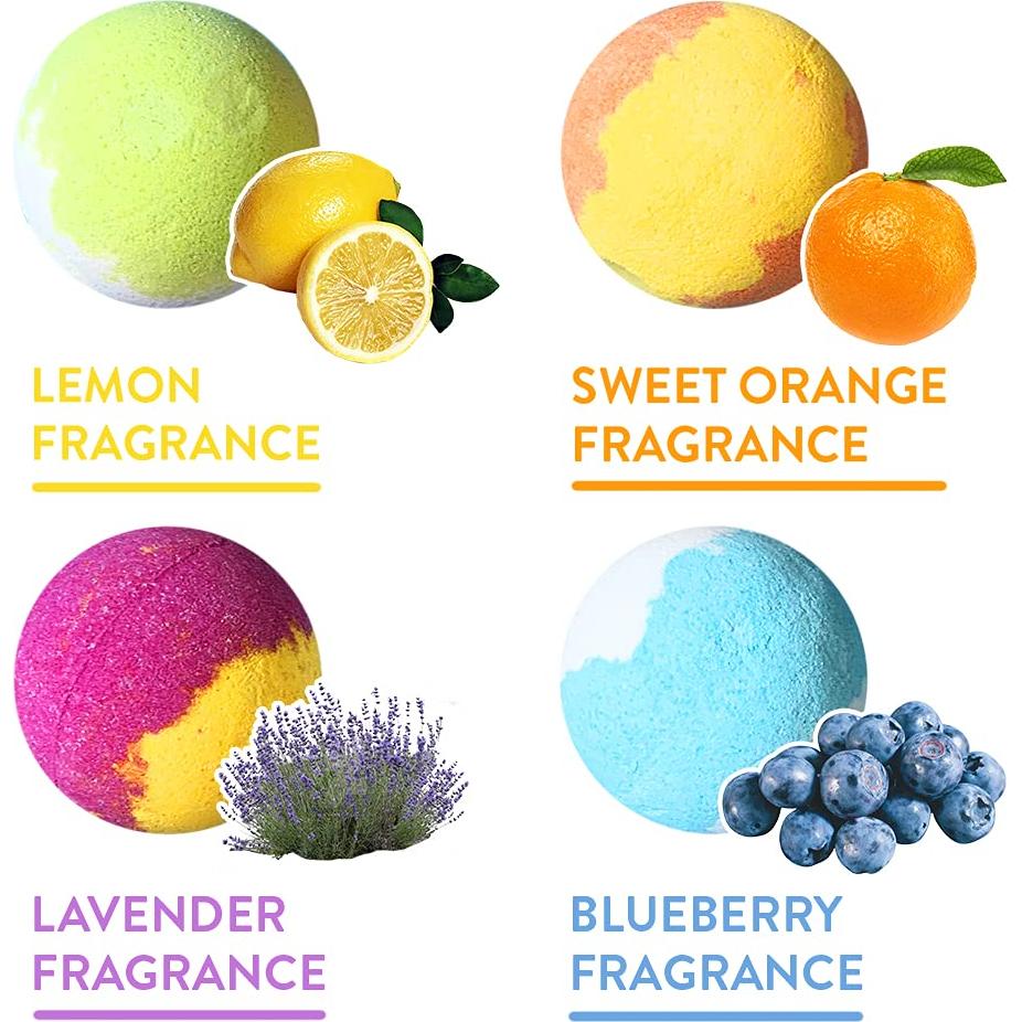 Juego de 4 Bombas de Baño Zimpli Gifts - Hidratantes y Veganas