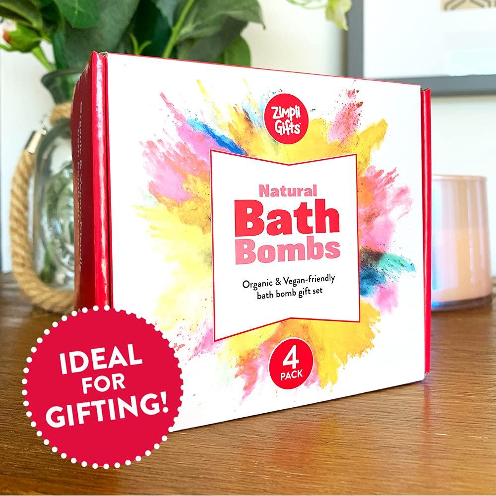 Juego de 4 Bombas de Baño Zimpli Gifts - Hidratantes y Veganas