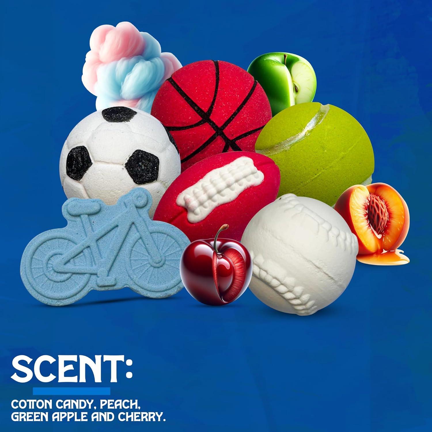 Set de 18 Bombas de Baño Deportivas ZenseMe con Juguetes