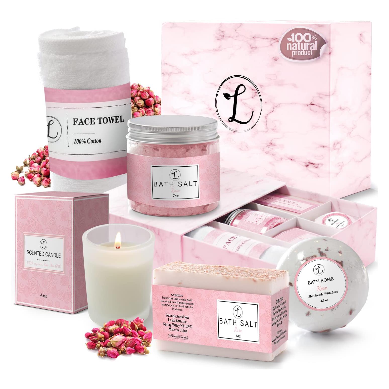 Juego de Spa Natural 5 Piezas Envizins - Aromas de Rosa