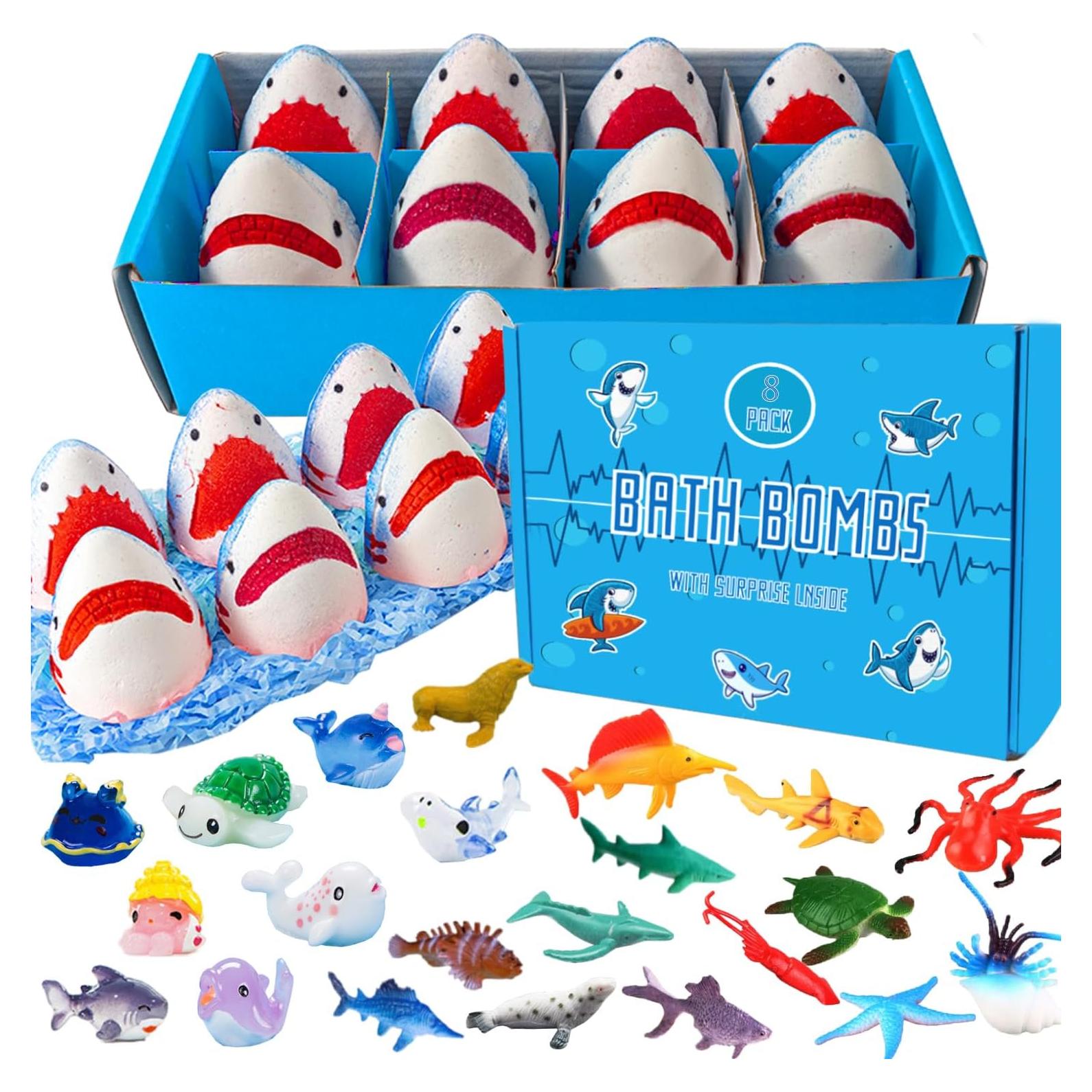 Bolas de Baño Pinyi para Niños - Set de 8 Sorpresas Marinas