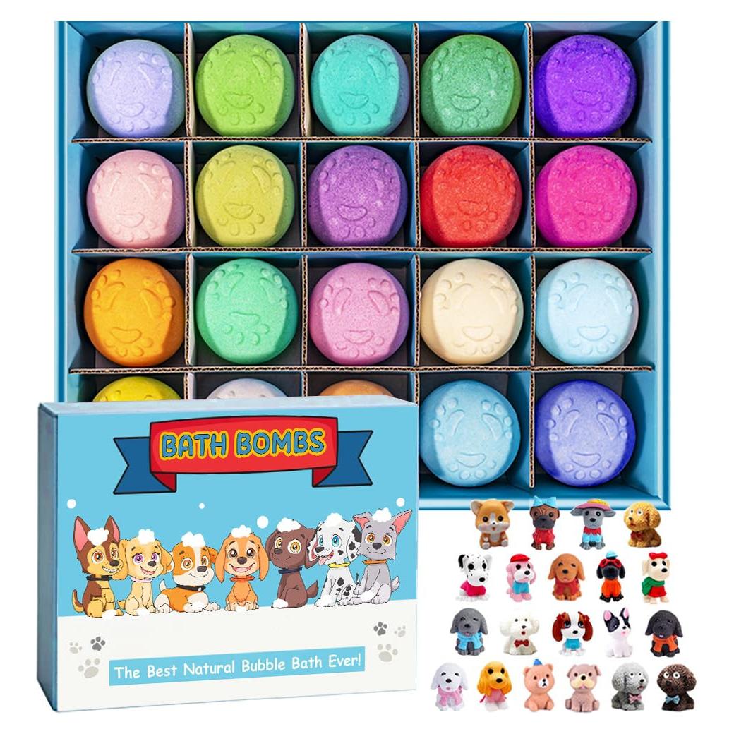 Bombas de baño orgánicas Kottke con sorpresa cachorro - 20 unidades