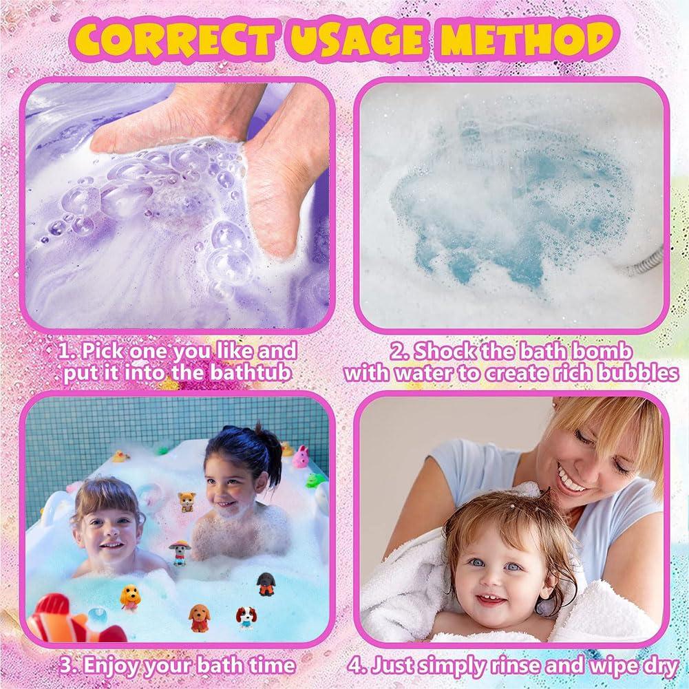 Bombas de baño orgánicas Kottke con sorpresa cachorro - 20 unidades