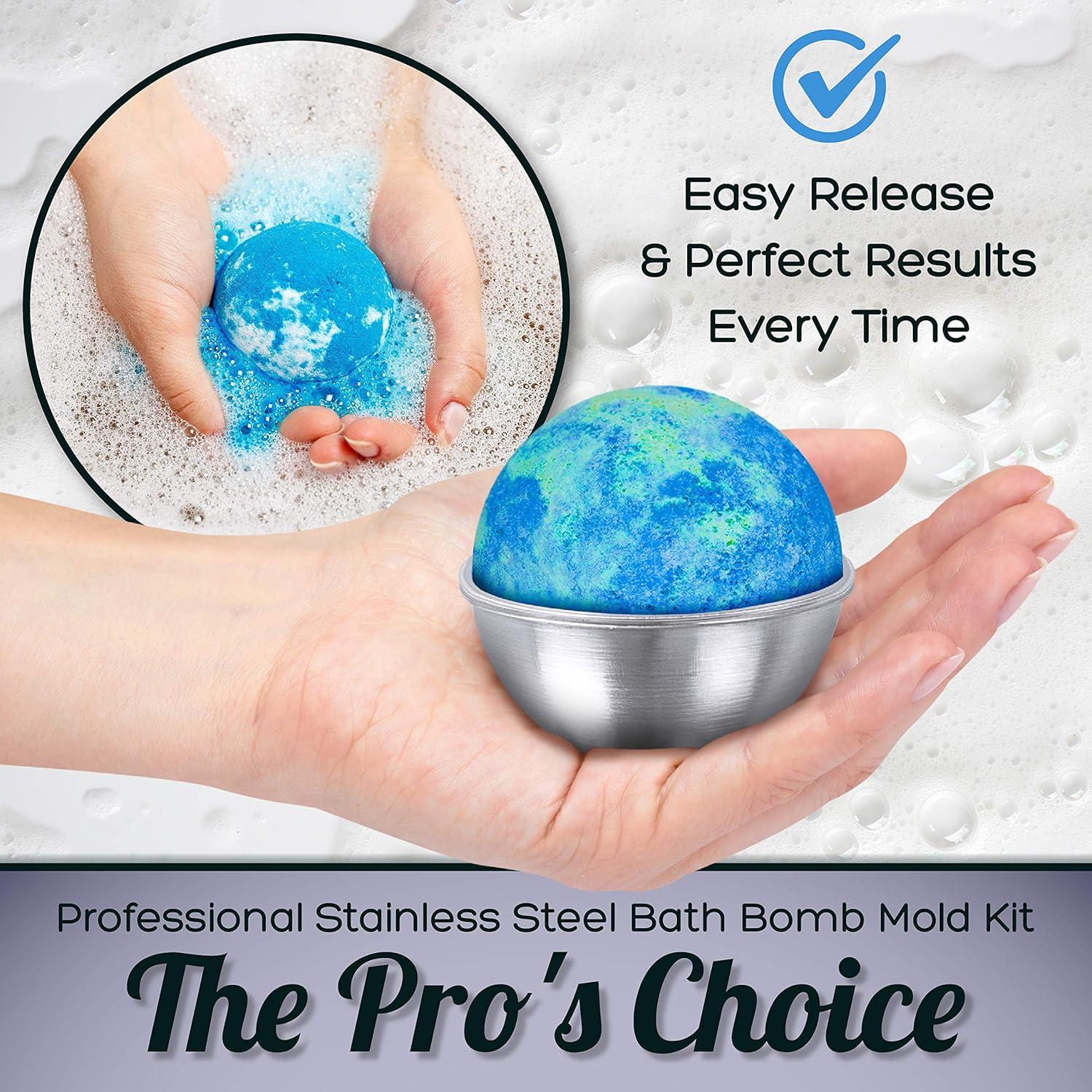 Juego de Moldes para Bombas de Baño Healthy Home Helper - Acero Inoxidable