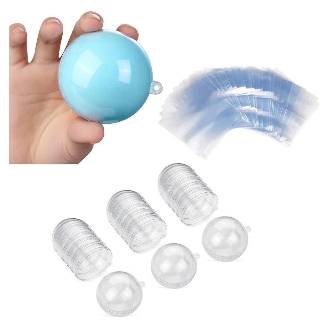 Set de 30 Moldes de Bomba de Baño AOMGD 60mm + 50 Bolsas