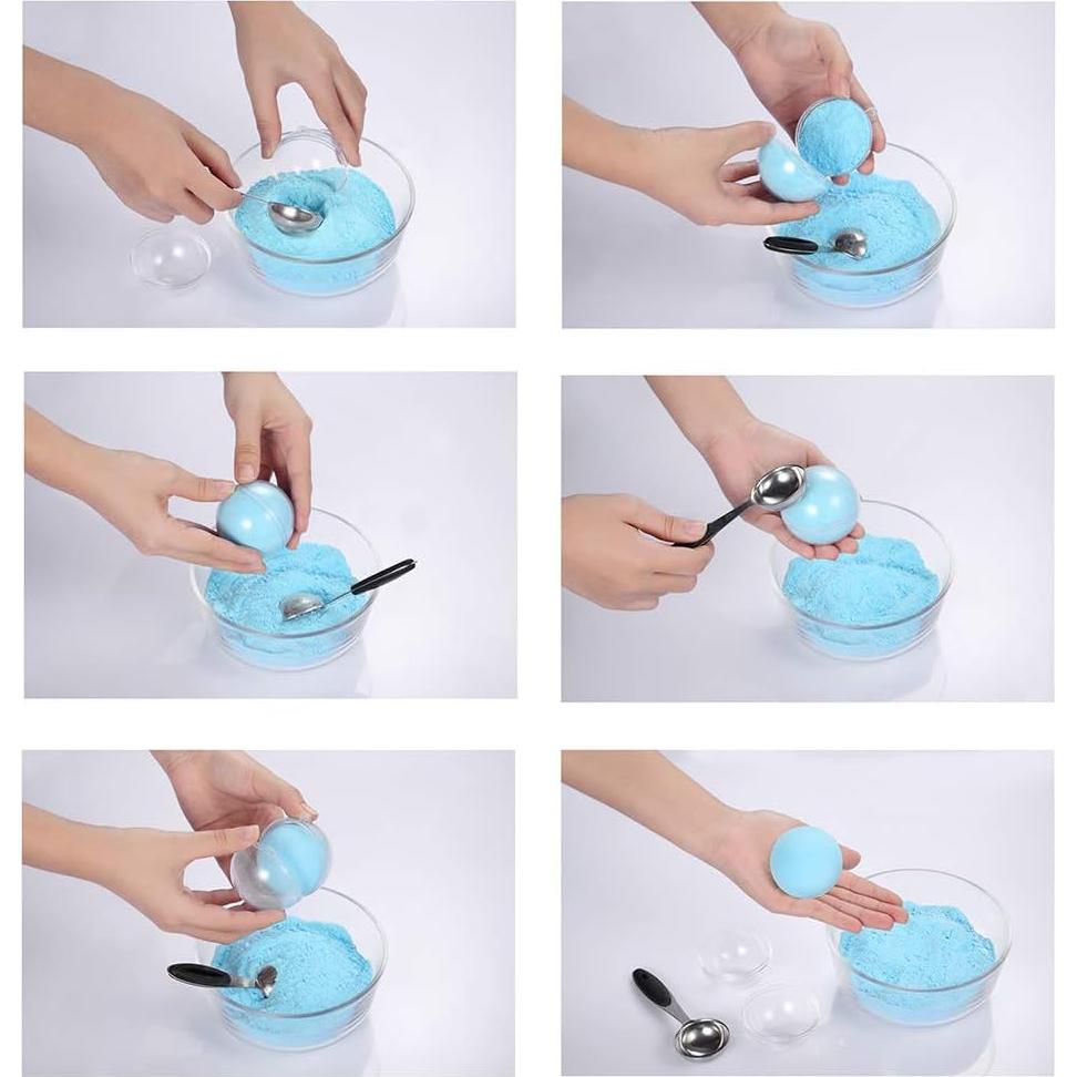 Set de 30 Moldes de Bomba de Baño AOMGD 60mm + 50 Bolsas