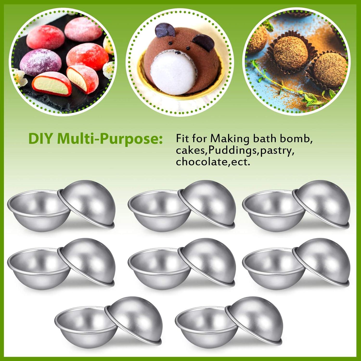 Molde de Metal para Bombas de Baño Patelai 16 Pcs 6 cm